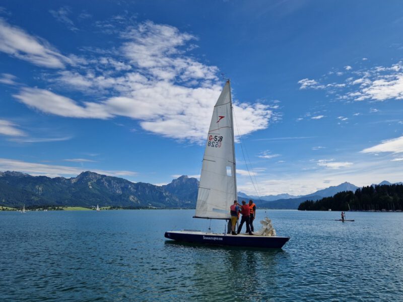 Segelboot Chartern am Forggensee