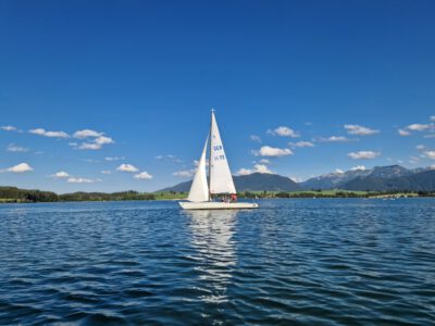 Segeln auf der Dyas am Forggensee